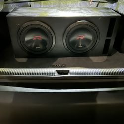  Alpine R2-W12D2 Next-Generation R-Series Dual 4-Ohm 750 RMS Watts 12" Subwoofer & Plywood Ported Box  33 Hz