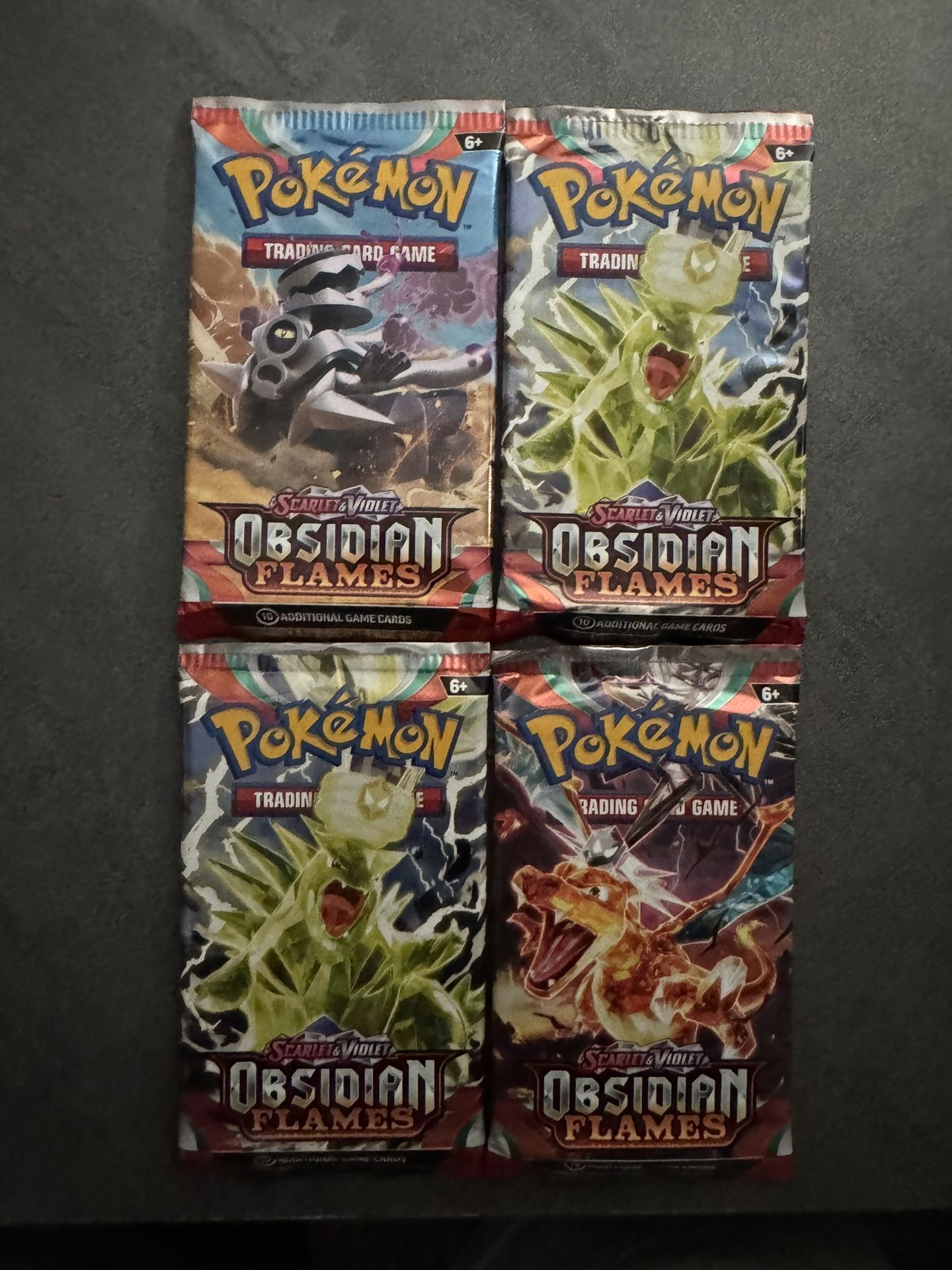 4 Obsidian Flames Booster Packs