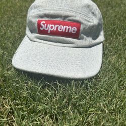 🔥Grey Supreme Camp Hat🔥