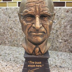 *** 1997 Harry Truman Bronze Bust Statue ***
