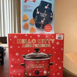 Mini Waffle Maker & Hello Kitty Slow Cooker (both)
