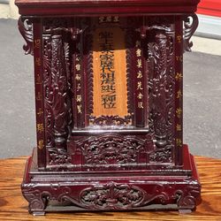 Wood craft memorial ancestral tablet