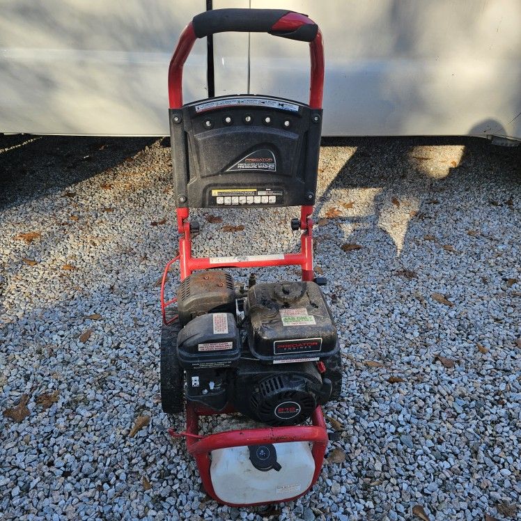 Predator 3100 PSI Pressure Washer 212cc – Starts, Low Pressure