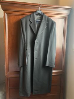 Burberry London Men’s 40R Wool Cashmere Overcoat – Made in Italy