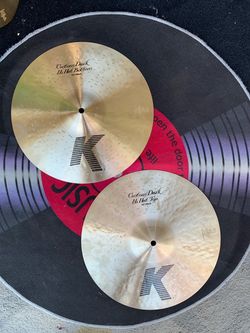 Zildjian K Custom Series 14” Dark Hi Hat Drum Cymbals  BRAND NEW Retails for $629