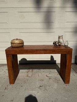 Solid Wood Console Table - Handmade Locally