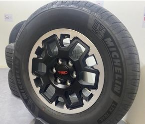 SET (4)  18 INCH WHEELS TOYOTA 4RUNNER TACOMA TRD 2024-2026 OEM BLACK TAKEOFFS!