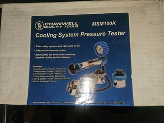 Cooling system pressure tester