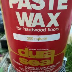 DURA SEAL PASTE WAX for Wood Flooring Neutral 6 Lb Can