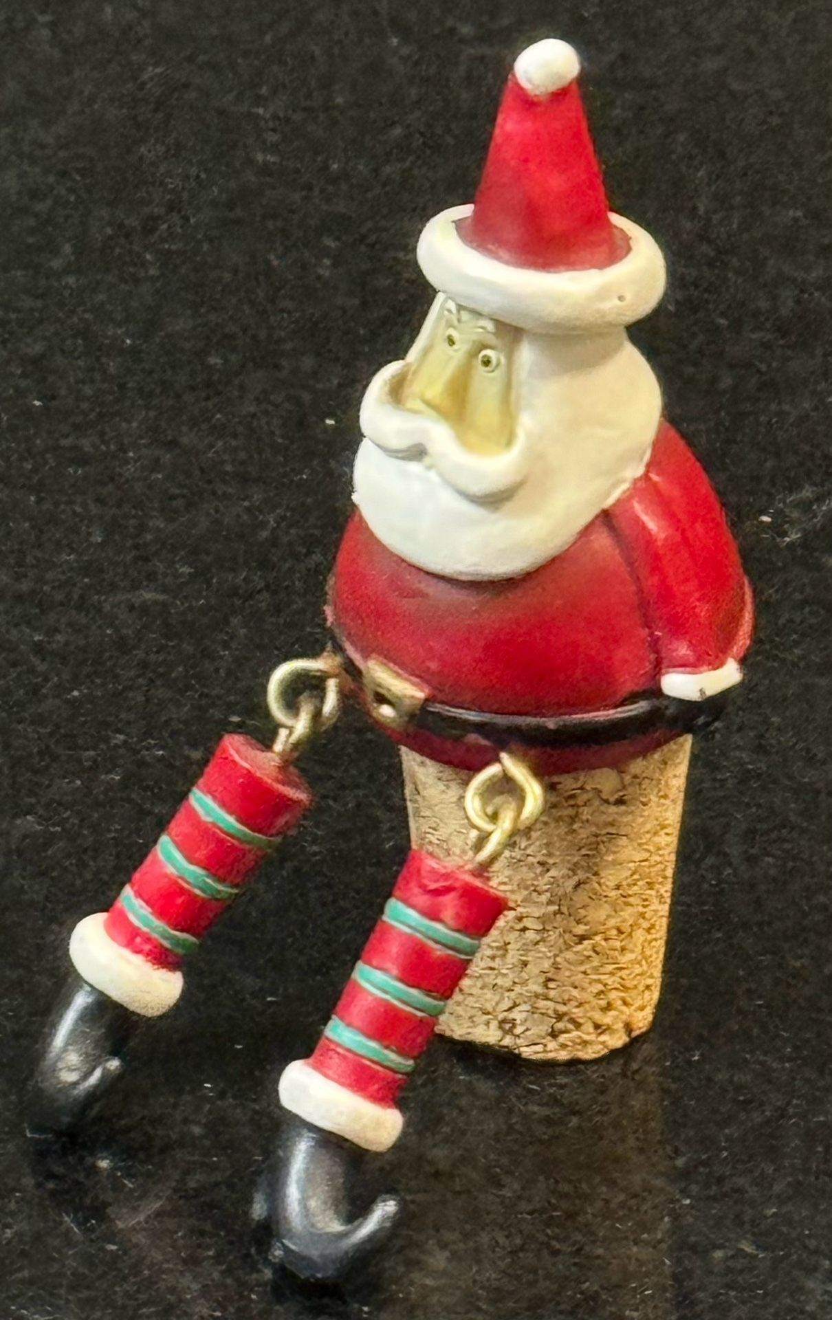 🎄🎅🏼 🍷 Christmas Santa Claus Wine Cork / Stopper (brand new)
