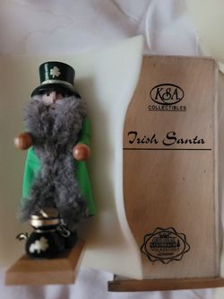 Irish Santa Limited Edition Original Steinbach volkskunst Germany 