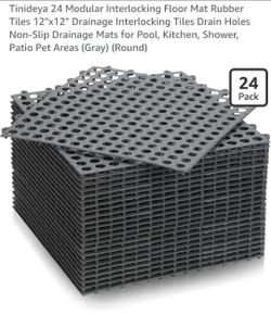 NEW 24-Pack Interlocking Rubber Tiles