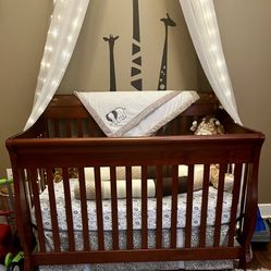Crib, Mattress and Changing Table
