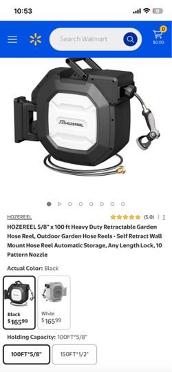 Hozereel 100ft Retractable Garden Hose Reel Brand new