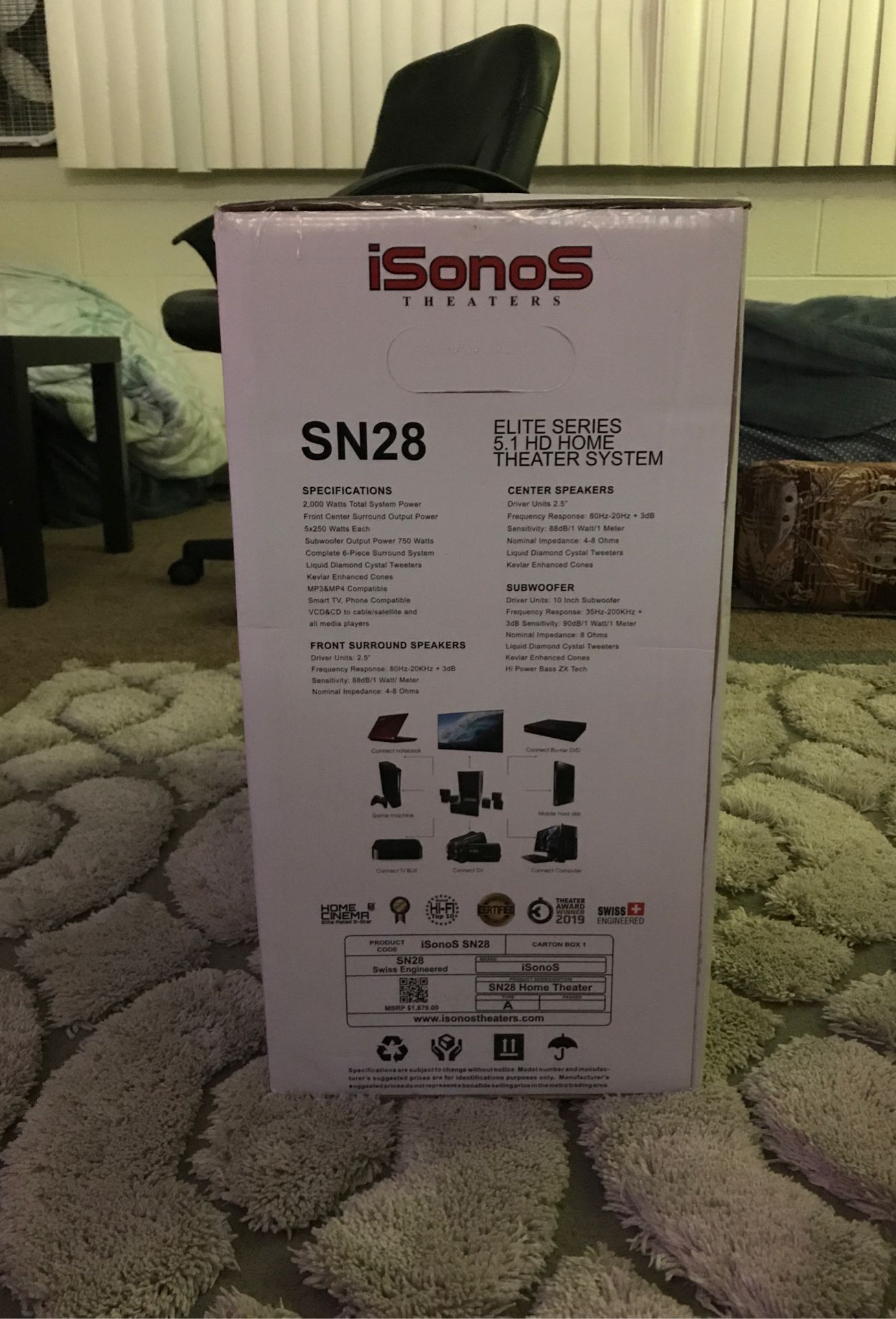 Isonos SN28 elite series 5.1 HD Home Theater system