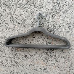 Gray Velvet Clothes Hangers (25 Pack) 