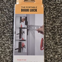 New Portable Door Lock - Travel Security