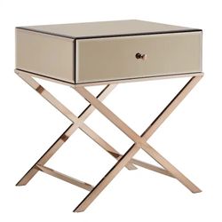 Rose Mirrored Nightstands