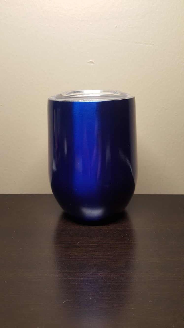 9oz Insulated Wine Tumbler - Metallic Blue