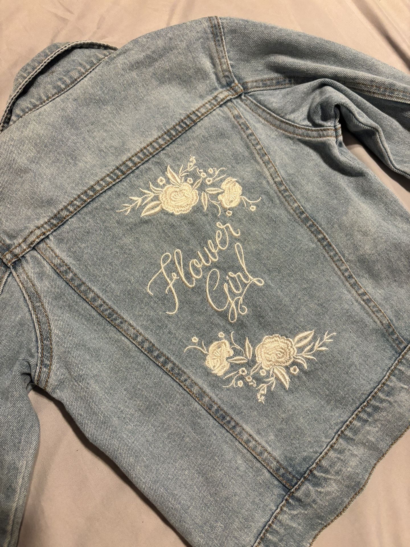 Flower girl, jean jackets