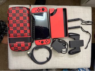 Nintendo Switch OLED – Like New –red Mario edition – Ready to Play