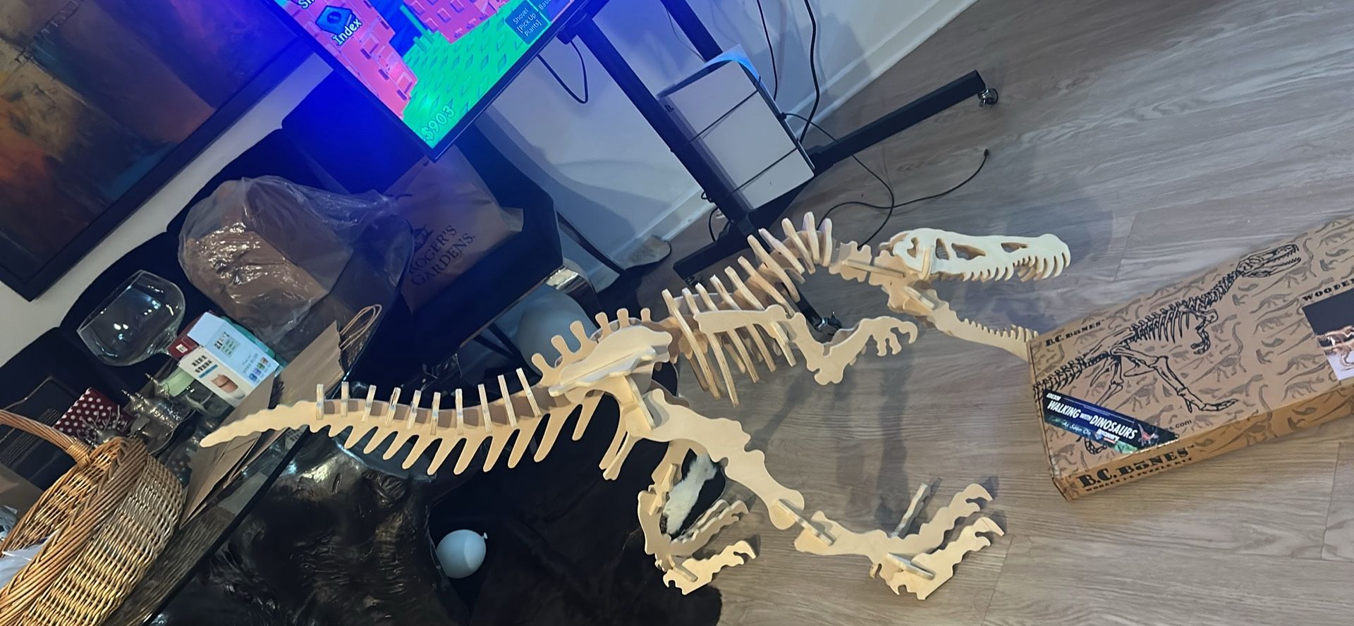 B.C. Bones/"Bonz" Wooden 3D Dinosaur Puzzle Kits