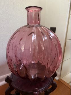 BIG PURPLISH PINK  VASE