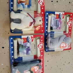 McDonald's American trio beanie baby set. 2000