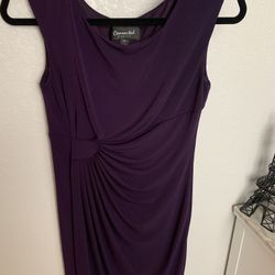 Connected Dark Purple Sheath Dress