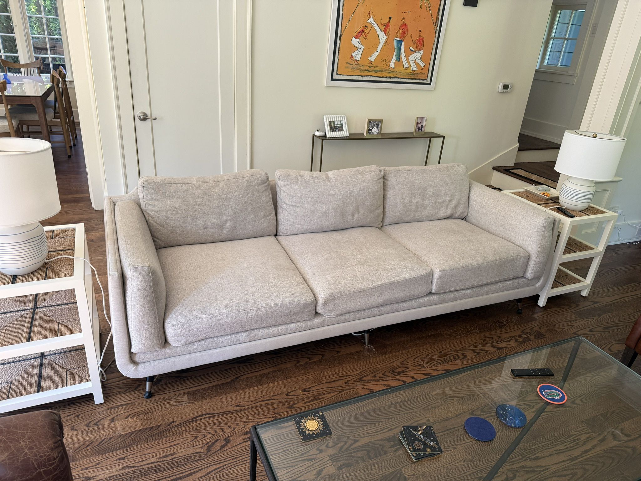 Caracole White Sofa