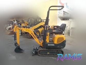 2019 Hyundai HX10A Mini Excavator - Orange