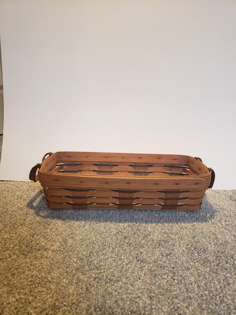 Longaberger handwoven bread basket