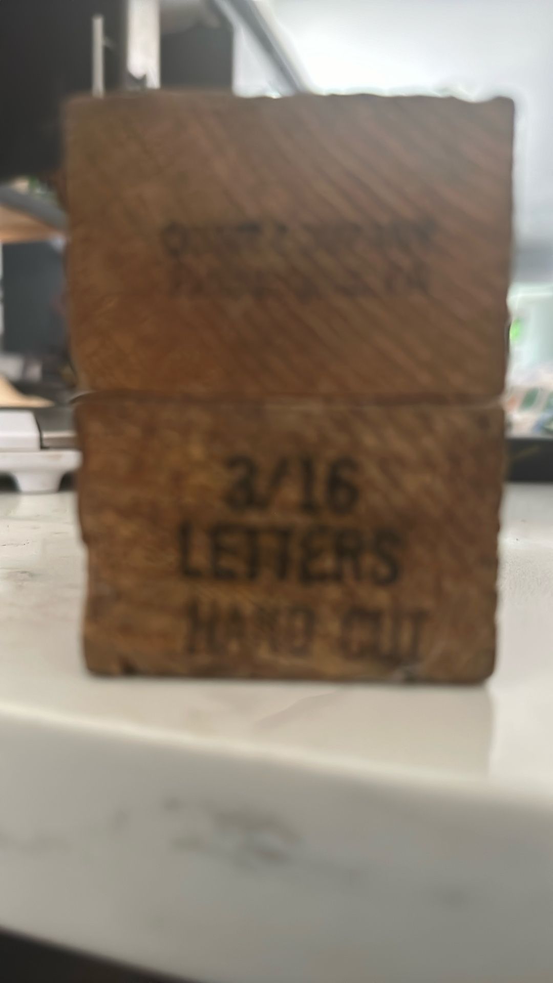 3/16 Metal Letters Die