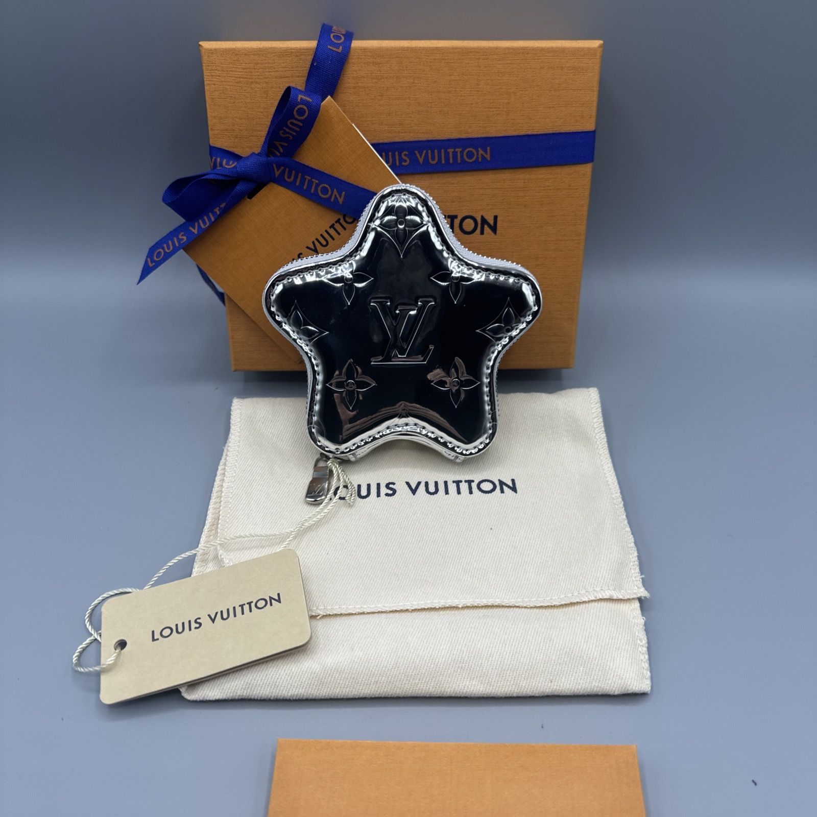 Louis Vuitton Spark Coin Purse Mirror/ Silver 2025