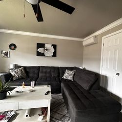 Pasadena Gray Large Sectional Couch