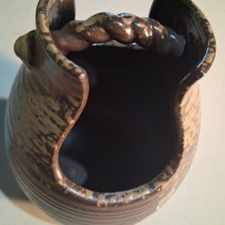 Japanese Mino Iga Ware Ceramic Flower Vase, 1970's