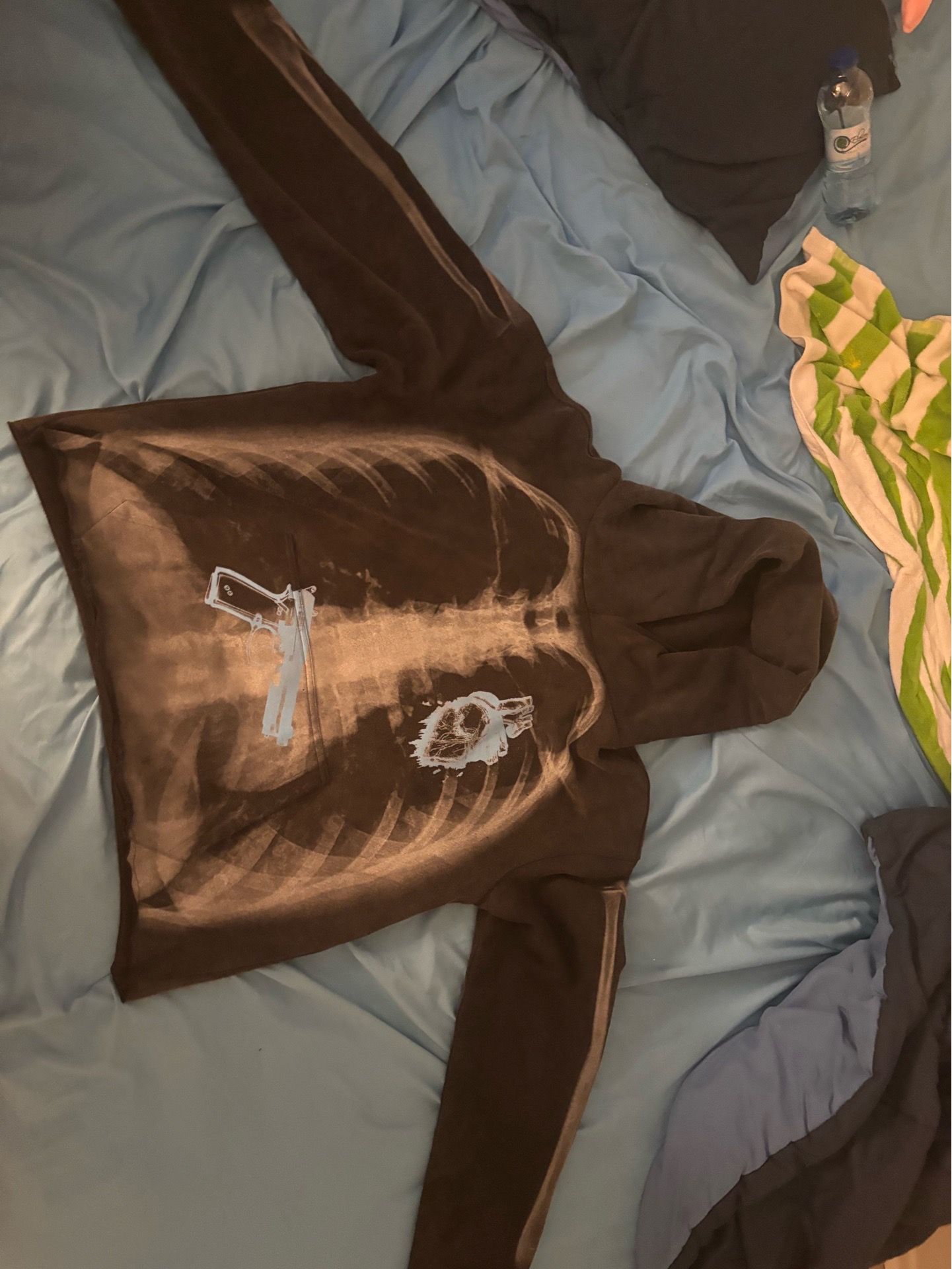 Black skeleton hoodie size L