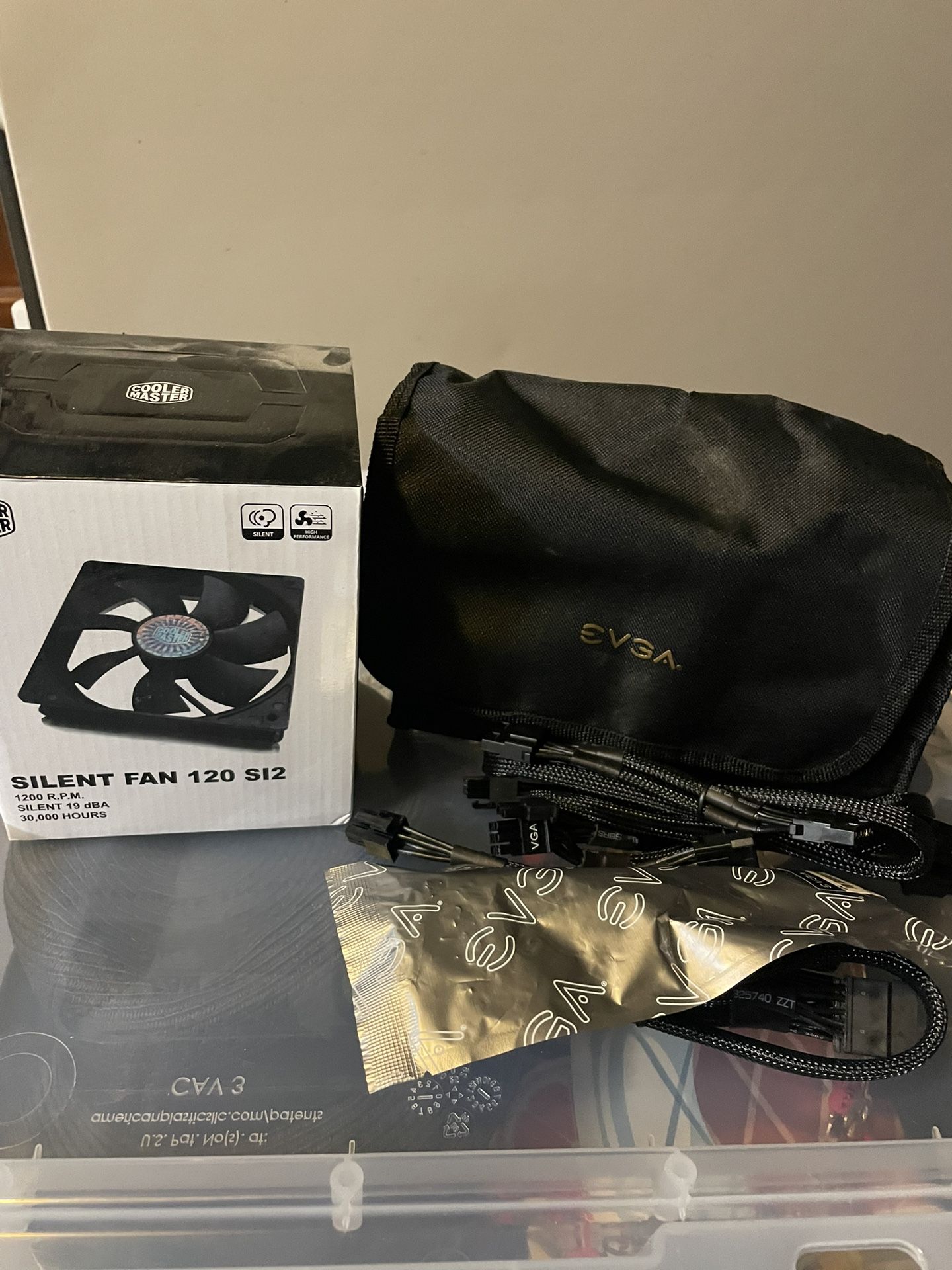 PC fans And Power Supply Cables