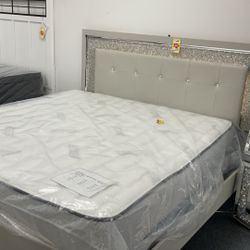 King Bed Frame With Led Lights