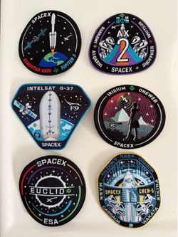 Authentic SpaceX mission patches
