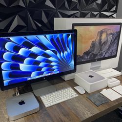 Apple Mac Mini Desktop With 27 Inch Apple Display Nice LOOK