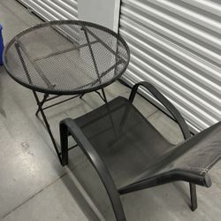 Outdoor Table and Chair