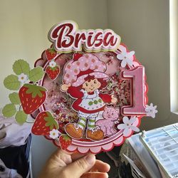 Strawberry Shortcake Cake Topper