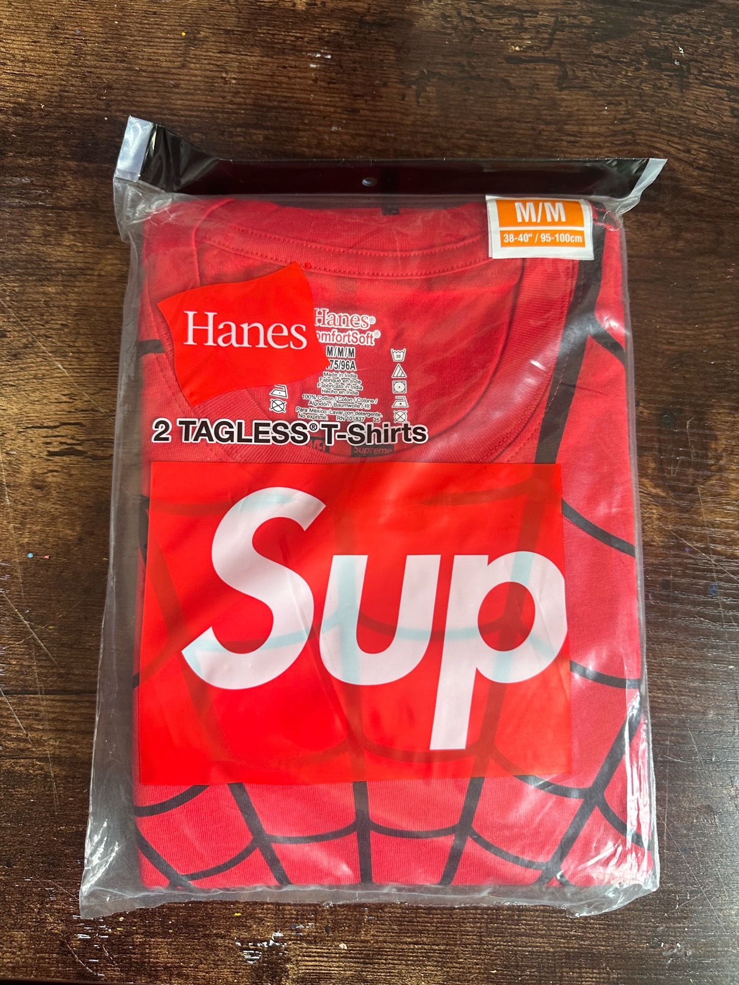 Red Spider-Man supreme tshirt 2 pack