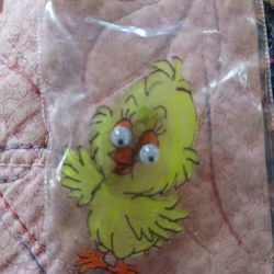 Baby chicken pin handmade