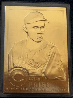 1996 Satchel Paige, Danbury, Cleveland Indians, 23 kt Gold.