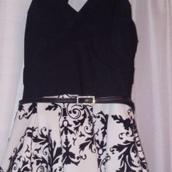 Crystal Doll Black And White Dress Size 5