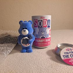 [CHASE-International] Funko Soda! Grumpy Bear [FLOCKED] (LE =8,000)[1 out of 1,300)