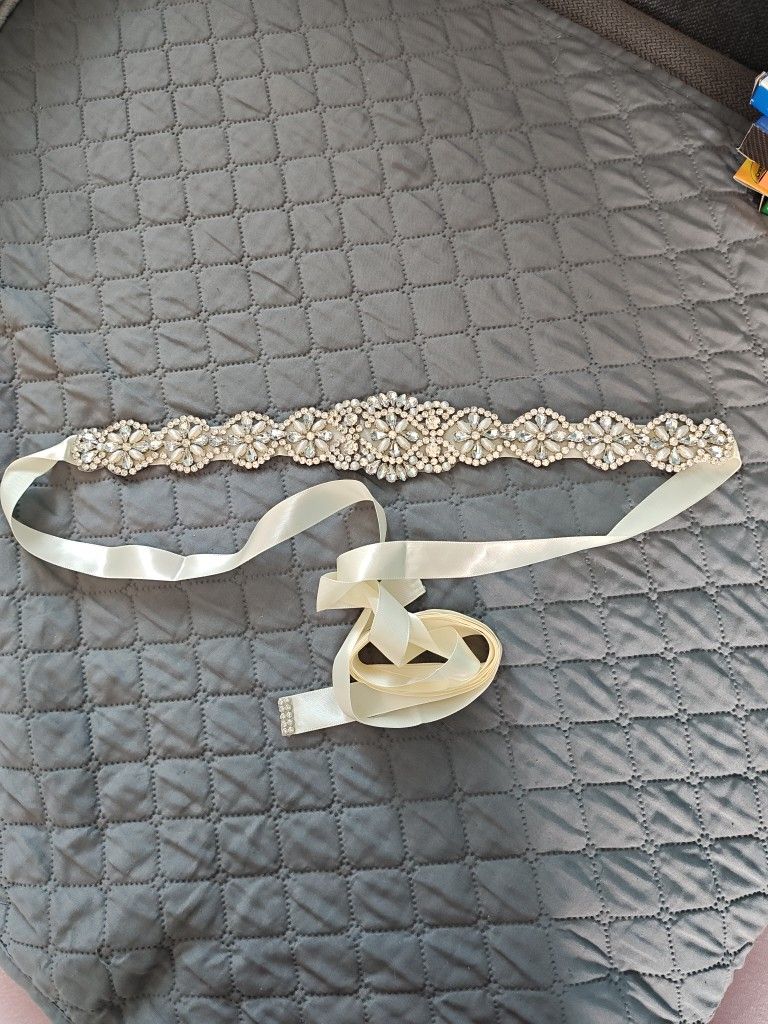 Rhinestone Belt For Wedding Dress