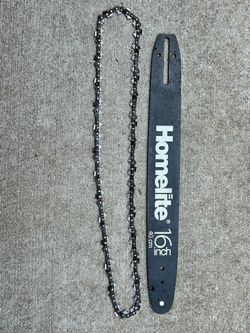 Homelite 16 inch bar and chain